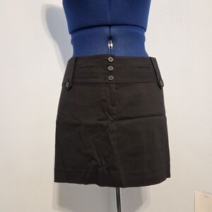 Vintage Y2K Black Micro Mini Skirt Size 2
